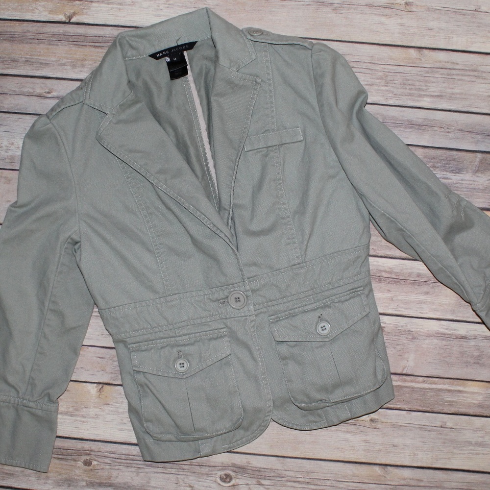 Marc Jacobs Blazer Military Style w Cargo Pockets